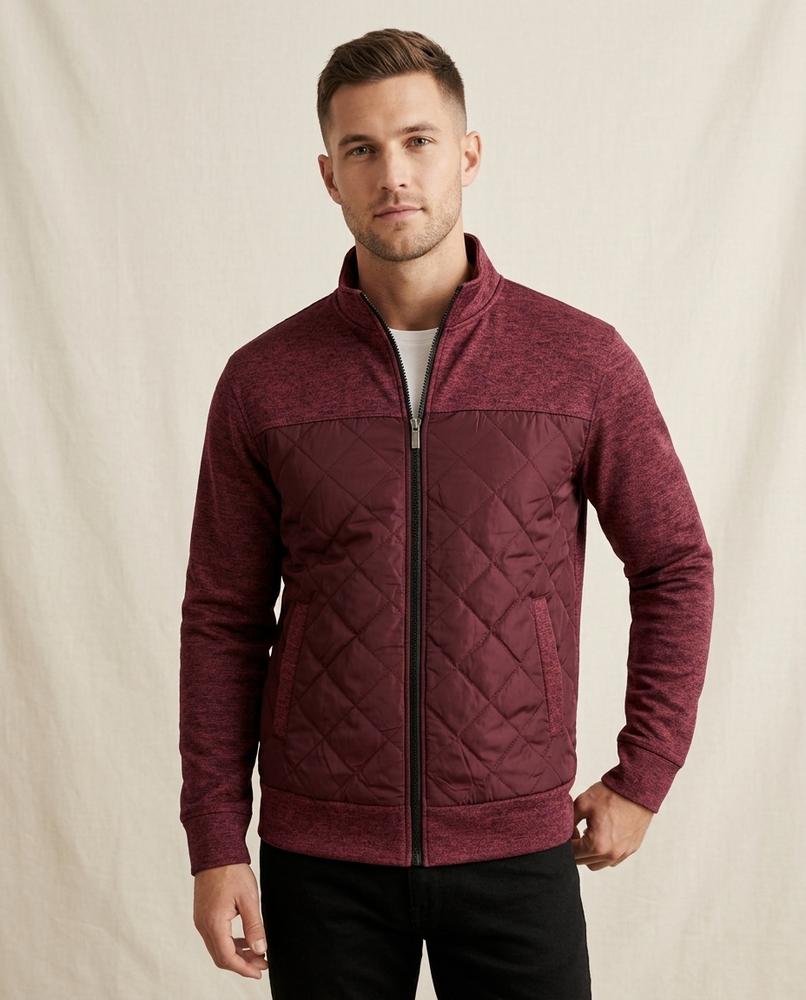 Lands Fashion - Velom | Quilted Zip-Up Jacket Men