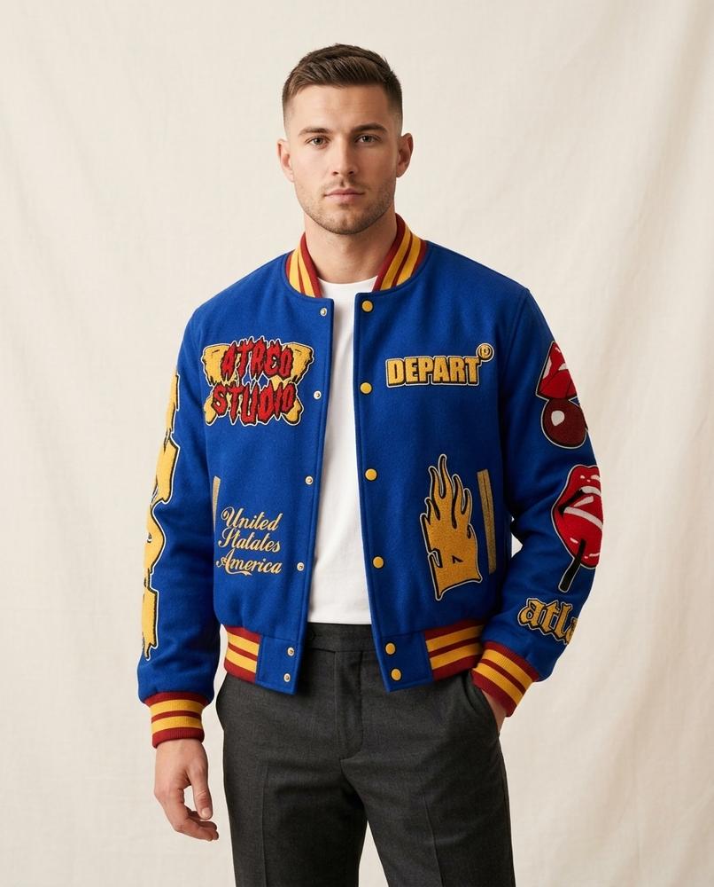 Lands Fashion - Alhal | Embroidered Buttoned Jacket Men