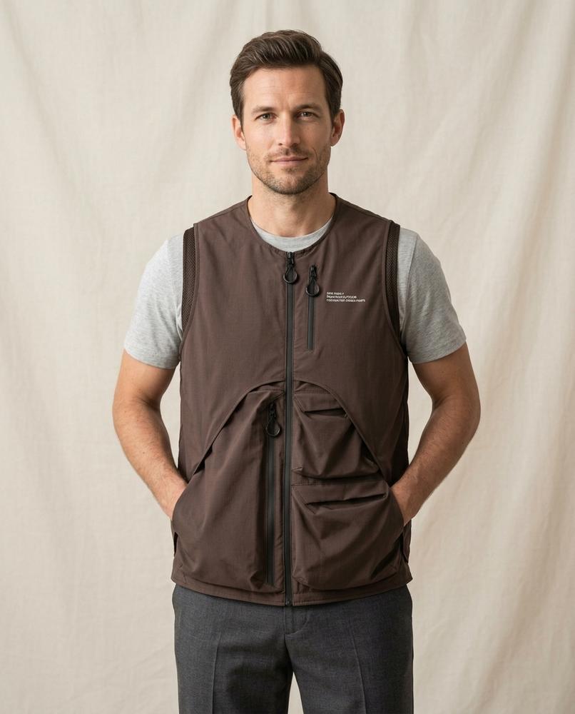 Lands Fashion - Arzan | Zip-Up Technical Vest Men