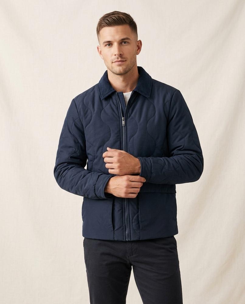 Lands Fashion - Lamer | Quilted Zip-Up Jacket Men