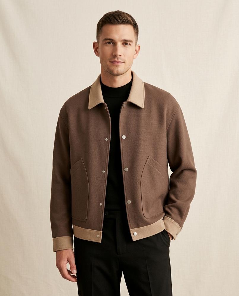 Lands Fashion - Salev | Structured Two-Tone Jacket Men