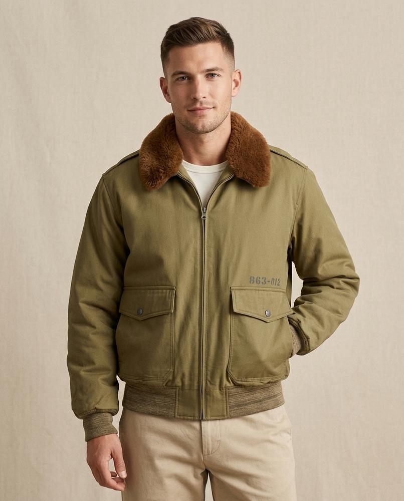 Lands Fashion - Alvar | Zip-Up Fur-Collar Jacket Men