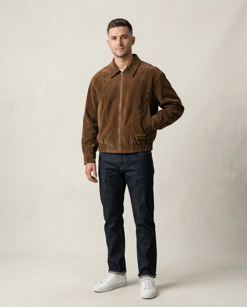 Lands Fashion - Arnav | Corduroy Zip-Up Jacket Unisex