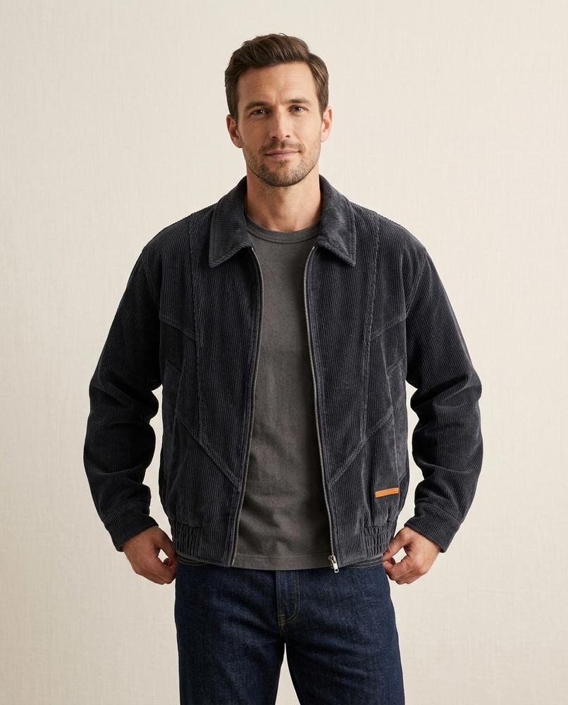 Lands Fashion - Arnav | Corduroy Zip-Up Jacket Unisex