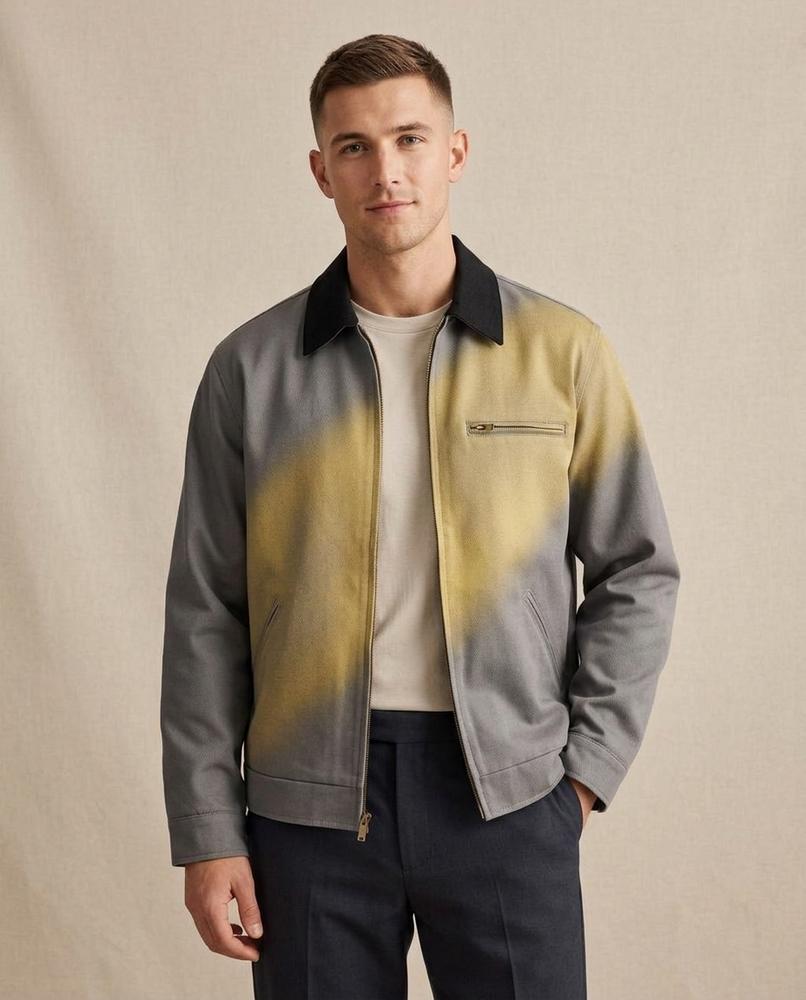 Lands Fashion - Lymin | Zip-Up Corduroy-Collar Jacket Men