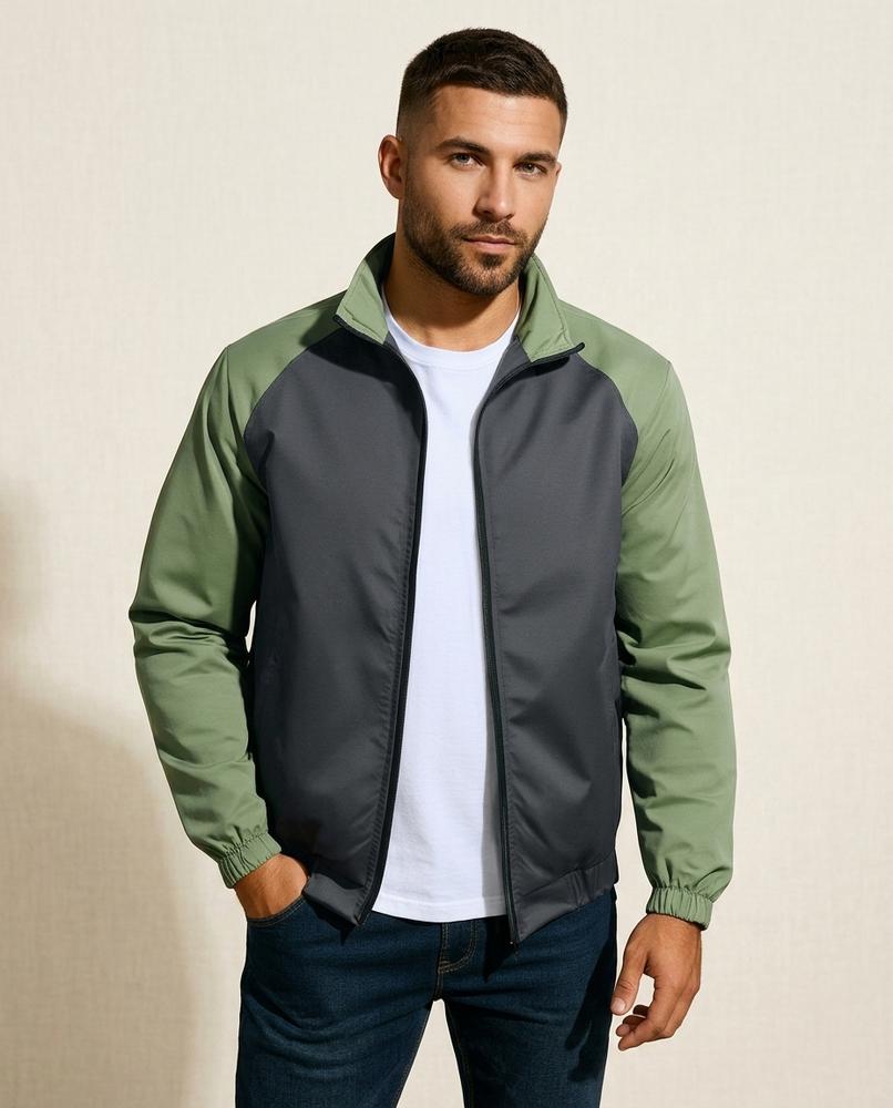 Lands Fashion - Alvel | Color-Block Zip-Up Jacket Men
