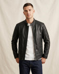 Lands Fashion - Lemir | Quilted Slim-Fit Leather Jacket Men