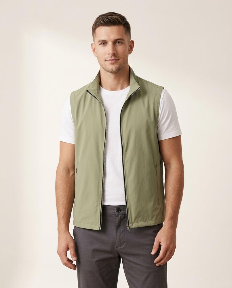 Lands Fashion - Rinor | Zip-Up Stand-Collar Vest Men