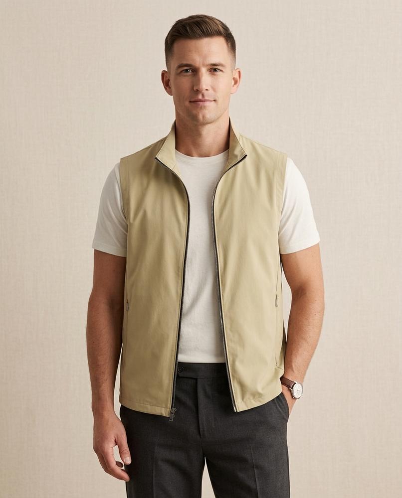 Lands Fashion - Rinor | Zip-Up Stand-Collar Vest Men