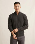 Lands Fashion - Niren | Rib-Knit Zip-Up Knit Cardigan Men