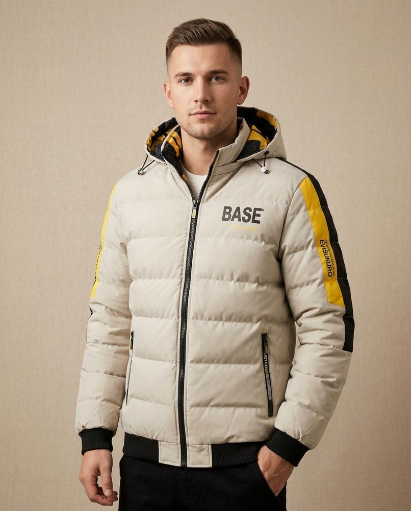 Lands Fashion - Lavan | Quilted Hooded Jacket Men