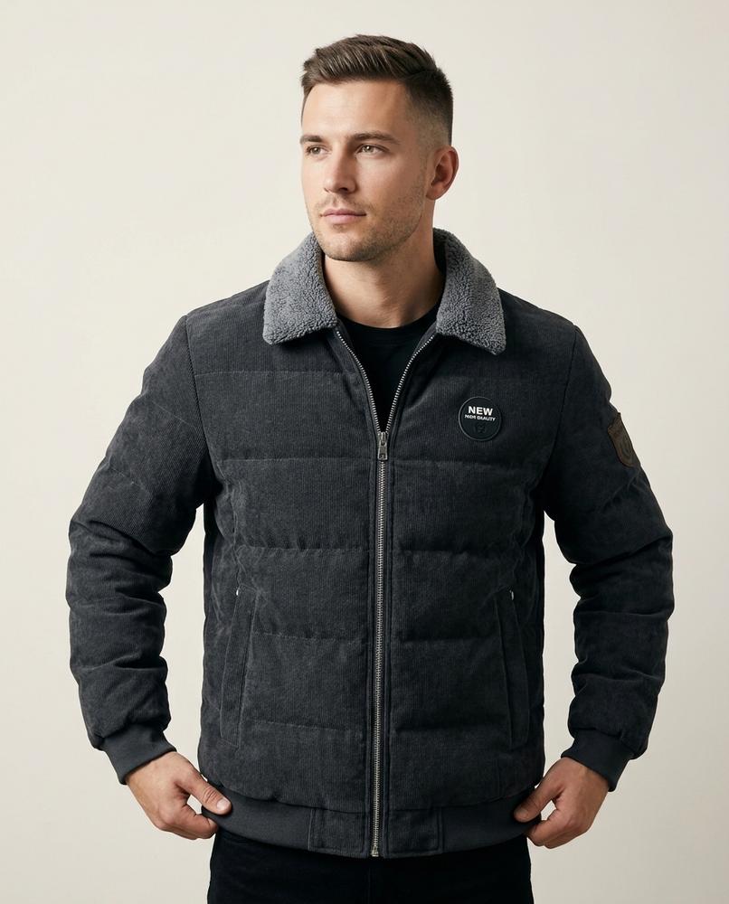Lands Fashion - Rahal | Corduroy Quilted Jacket Men