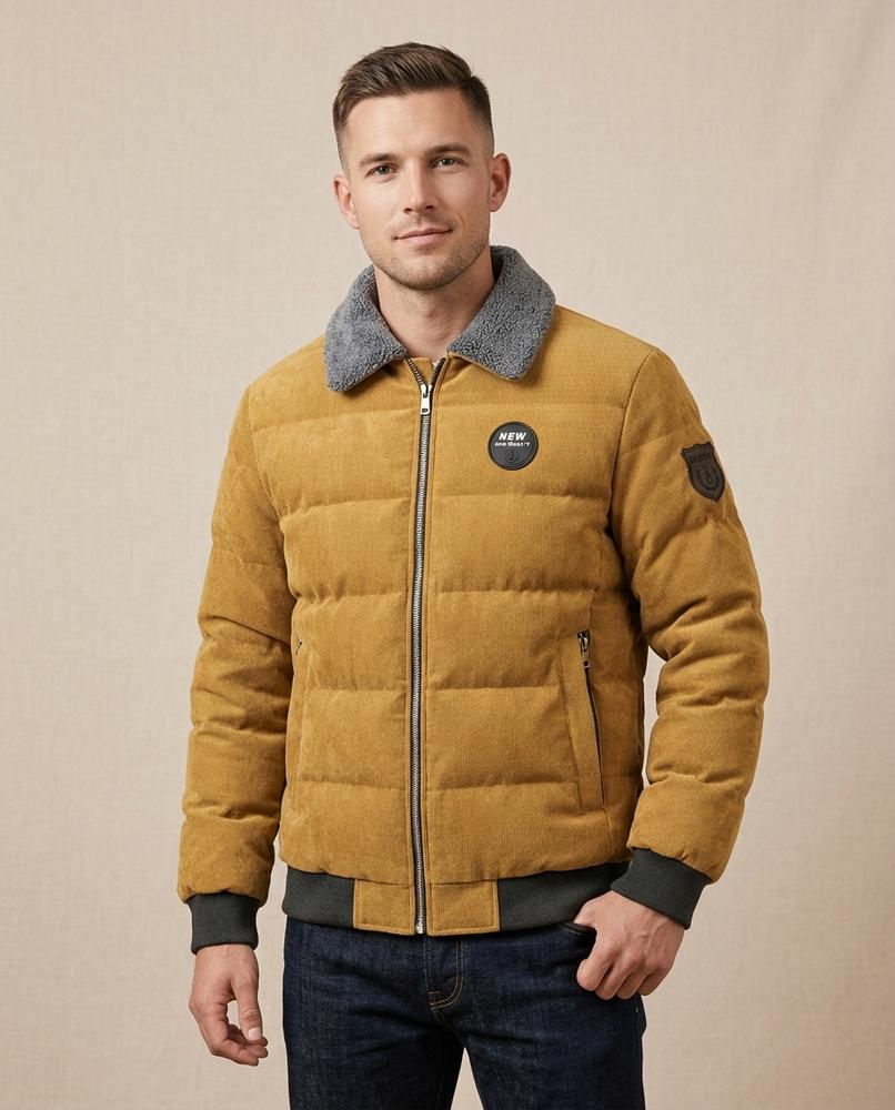 Lands Fashion - Rahal | Corduroy Quilted Jacket Men