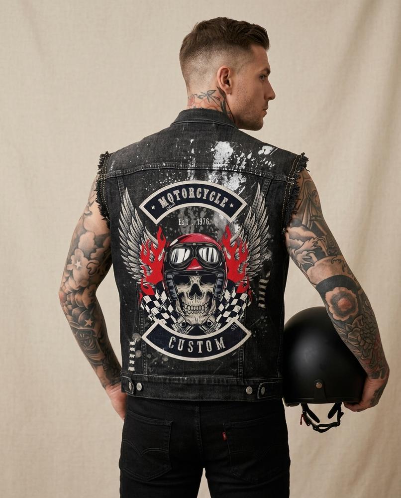 Lands Fashion - Taser | Sleeveless Printed Vest Men