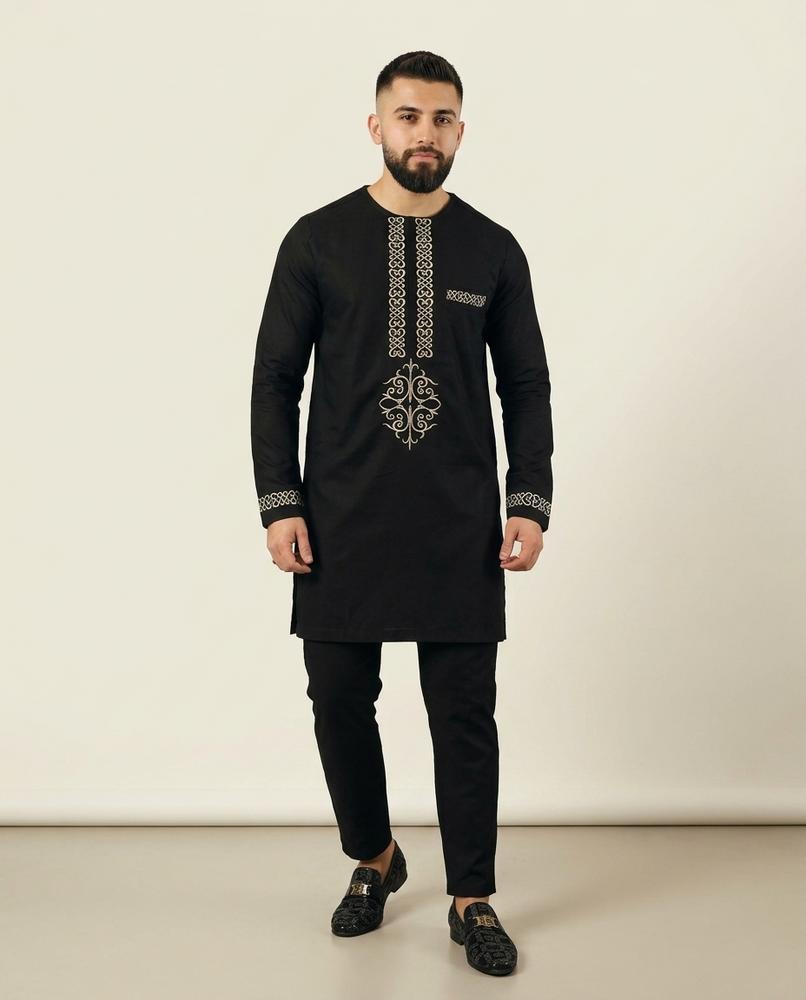 Lands Fashion - Dusol | Embroidered Long-Sleeved Suit Men