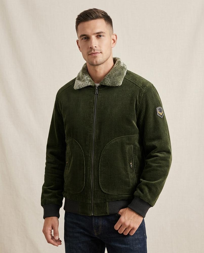 Lands Fashion - Tilen | Corduroy Zip-Up Jacket Men