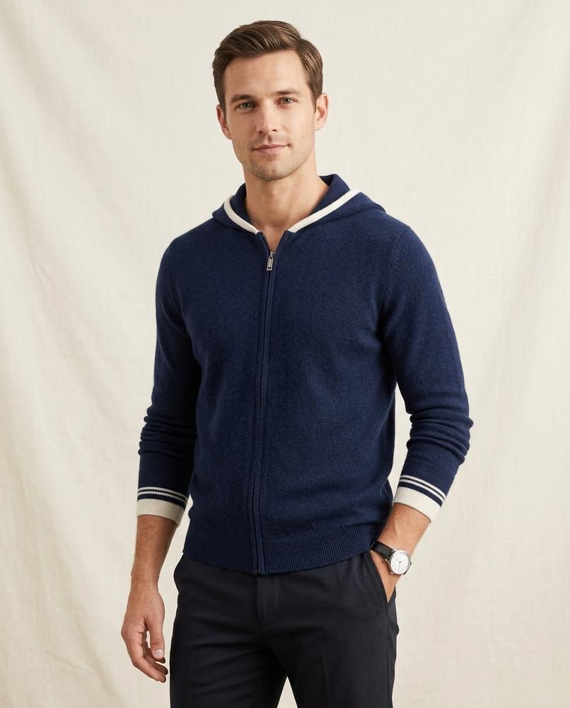 Lands Fashion - Allor | Knitted Zip-Up Hoodie Men