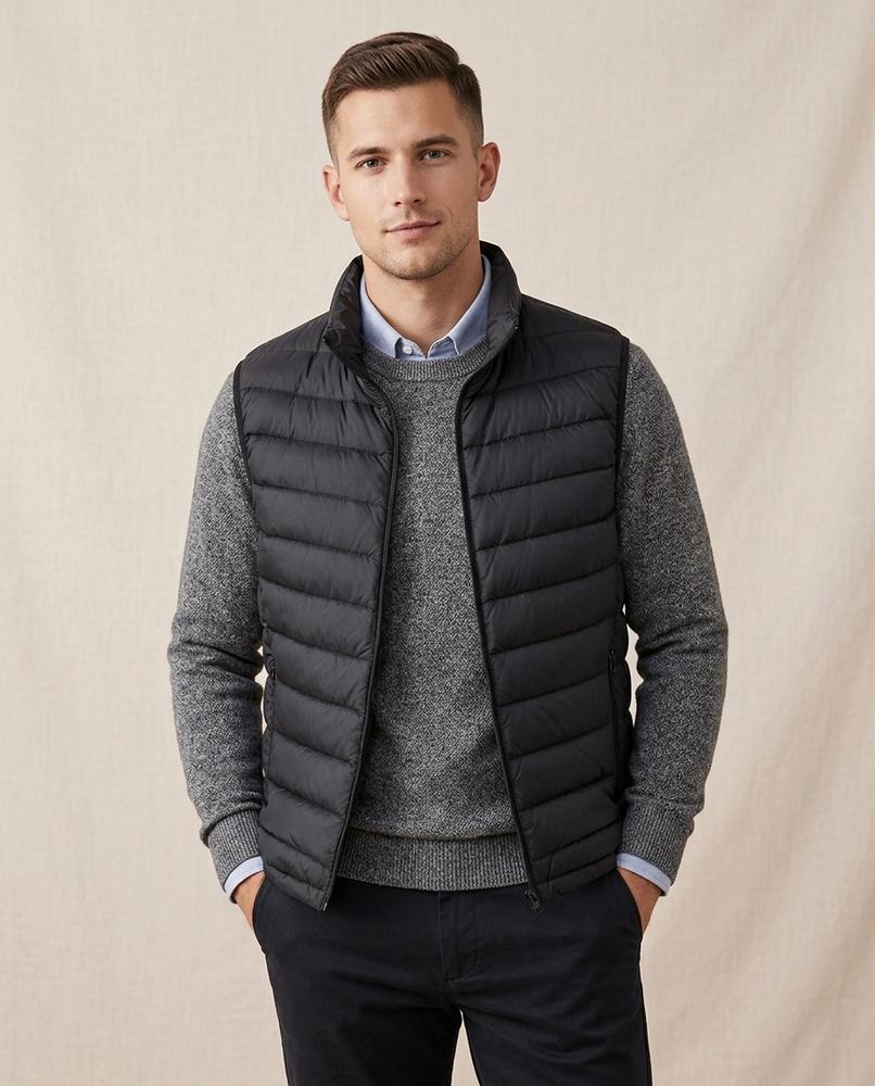 Lands Fashion - Samor | Quilted Padded Vest Men