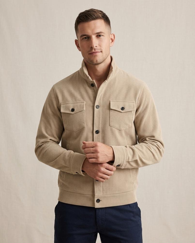 Lands Fashion - Maken | Corduroy Button-Front Jacket Men