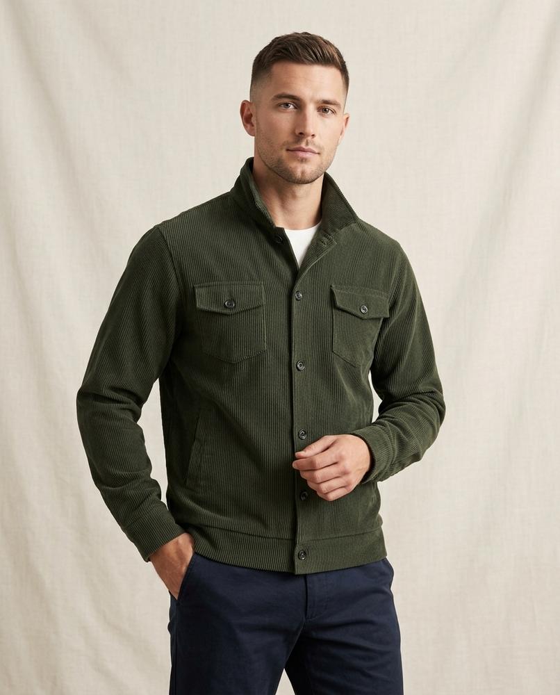 Lands Fashion - Maken | Corduroy Button-Front Jacket Men