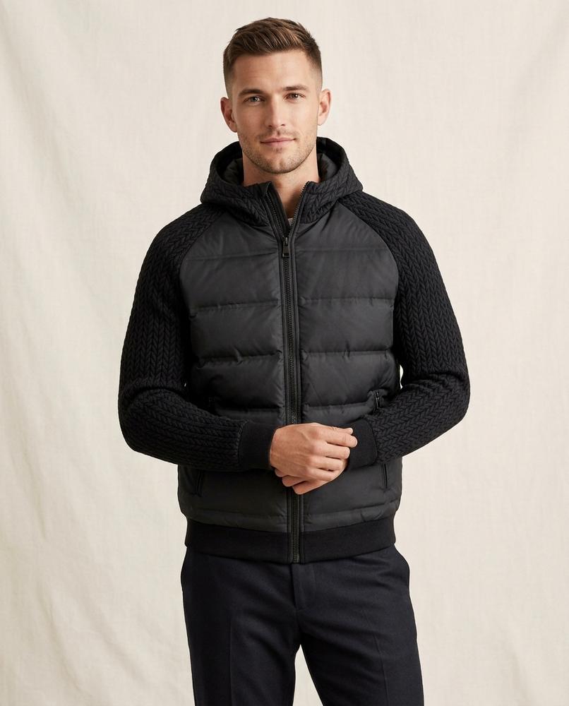 Lands Fashion - Laram | Padded Knit-Sleeve Jacket Men