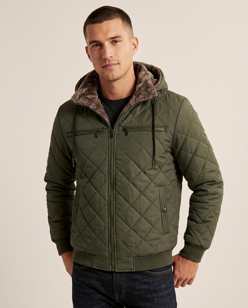 Lands Fashion - Elsan | Quilted Hooded Jacket Men