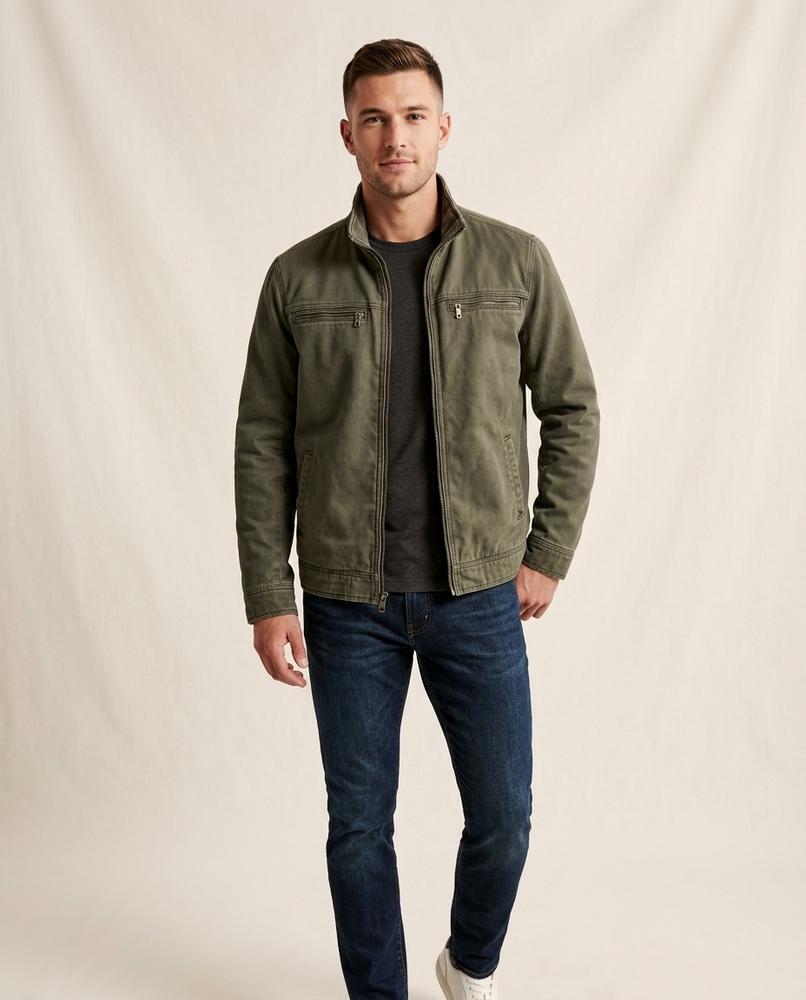 Lands Fashion - Kevin | Zip-Up Stand-Collar Jacket Men