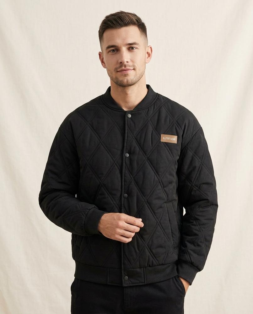Lands Fashion - Zalev | Quilted Snap-Button Jacket Men