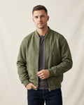 Lands Fashion - Matal | Sueded Zip-Up Jacket Men