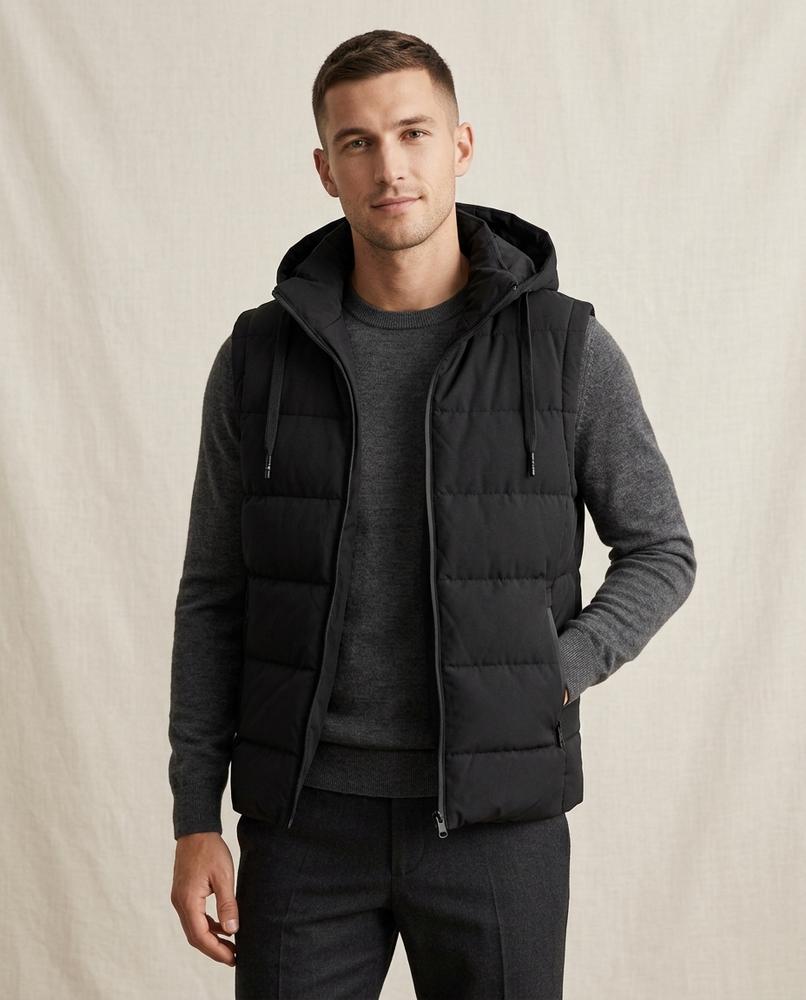 Lands Fashion - Lator | Quilted Hooded Vest Men