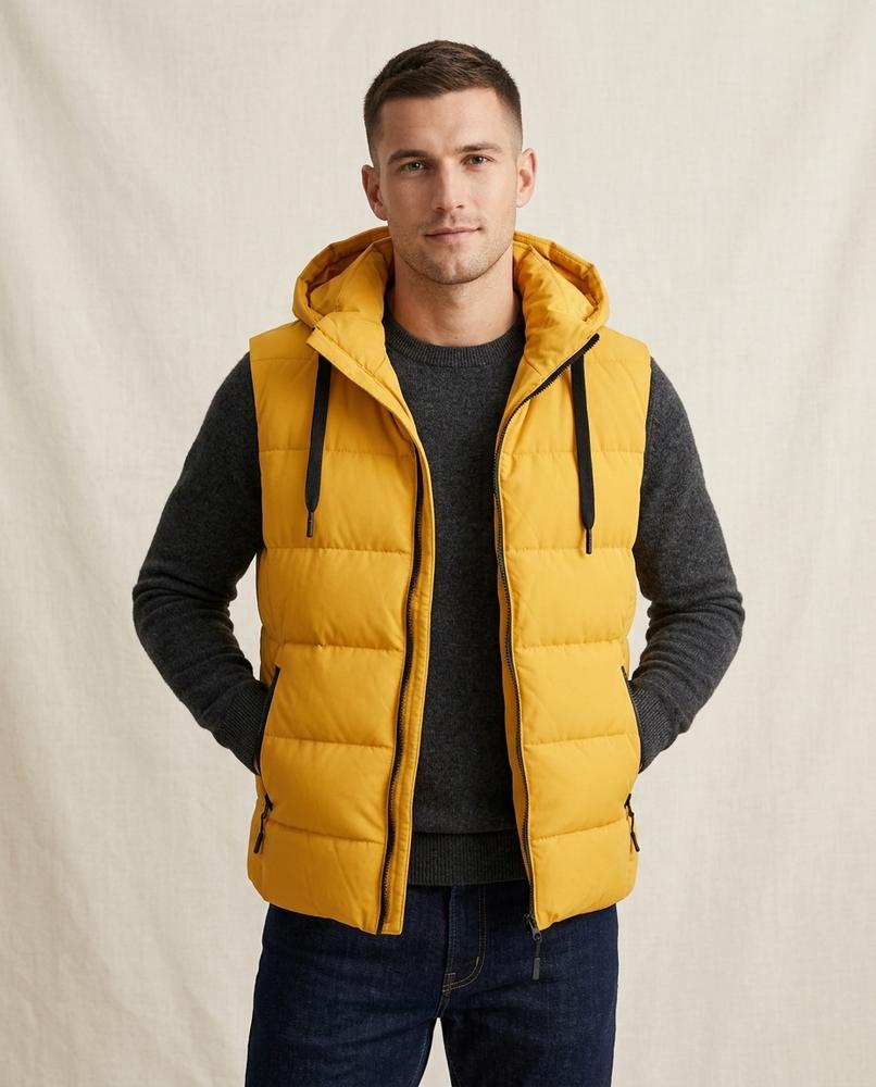 Lands Fashion - Lator | Quilted Hooded Vest Men