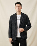 Lands Fashion - Savel | Checked Textured Blazer Men