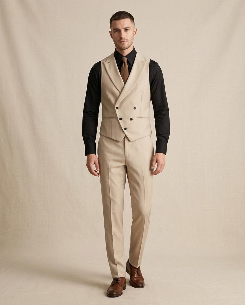 Lands Fashion - Nomir | Double-Breasted Slim Fit Suit Men
