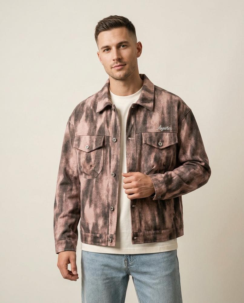 Lands Fashion - Armin | Tie-Dye Button-Up Jacket Men