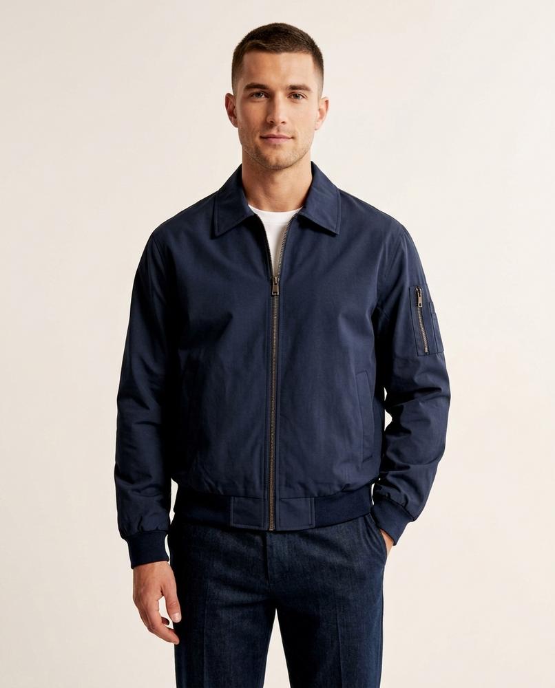 Lands Fashion - Ranav | Zip-Up Collared Jacket Men