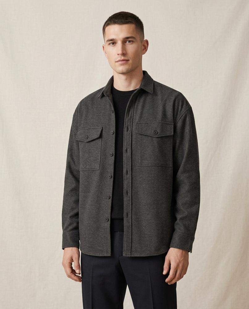 Lands Fashion - Rilen | Button-Up Relaxed Fit Jacket Men
