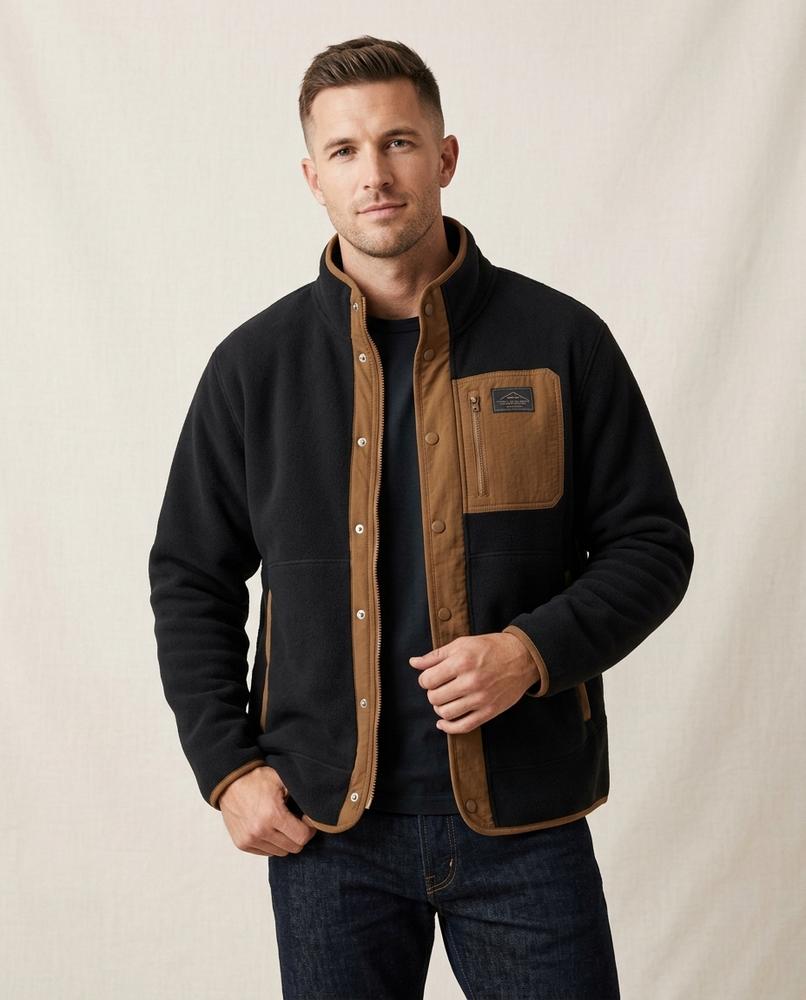Lands Fashion - Vikar | Fleece Snap-Button Jacket Men