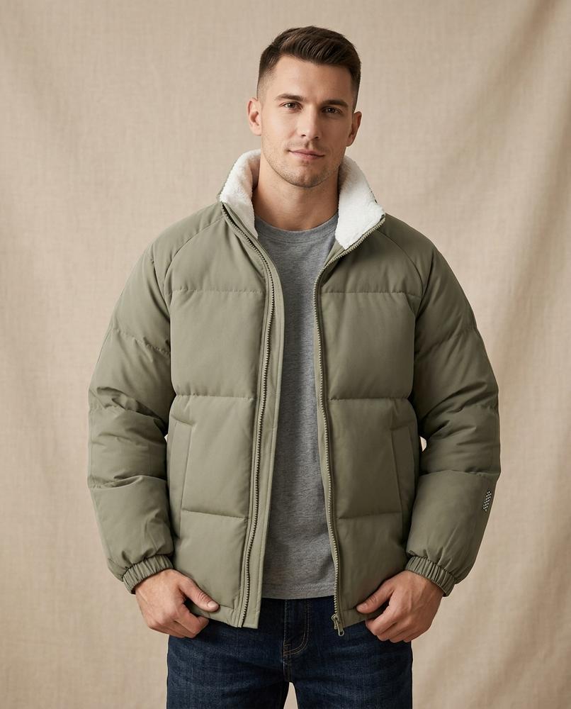 Lands Fashion - Elmir | Quilted Fleece-Lined Jacket Men
