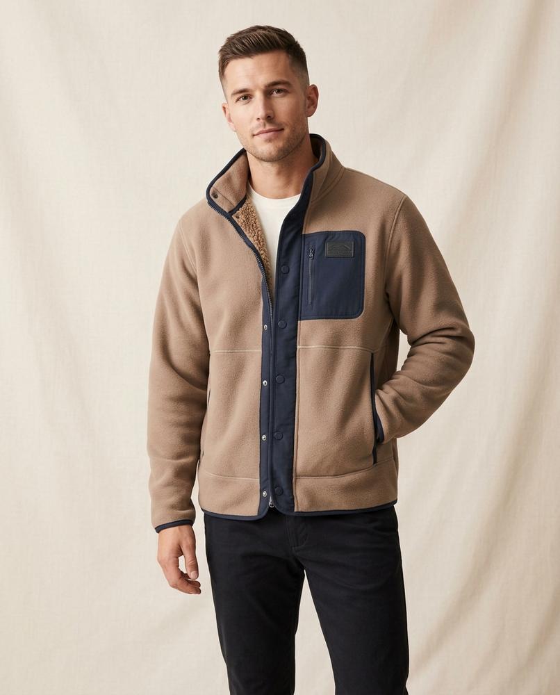 Lands Fashion - Vikar | Fleece Snap-Button Jacket Men
