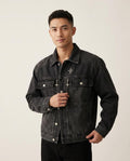 Lands Fashion - Nemin | Washed Button-Front Denim Jacket Men