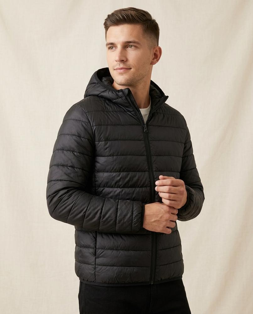 Lands Fashion - Damir | Quilted Hooded Jacket Men