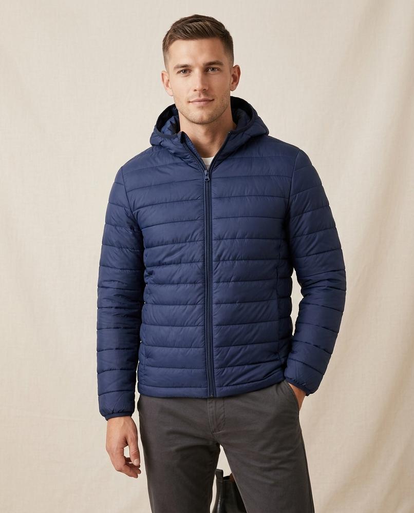 Lands Fashion - Damir | Quilted Hooded Jacket Men