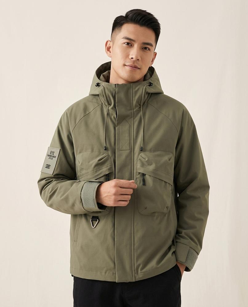 Lands Fashion - Vaken | Hooded Functional Jacket Men