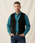 Lands Fashion - Alken | Suede Snap-Button Vest Men