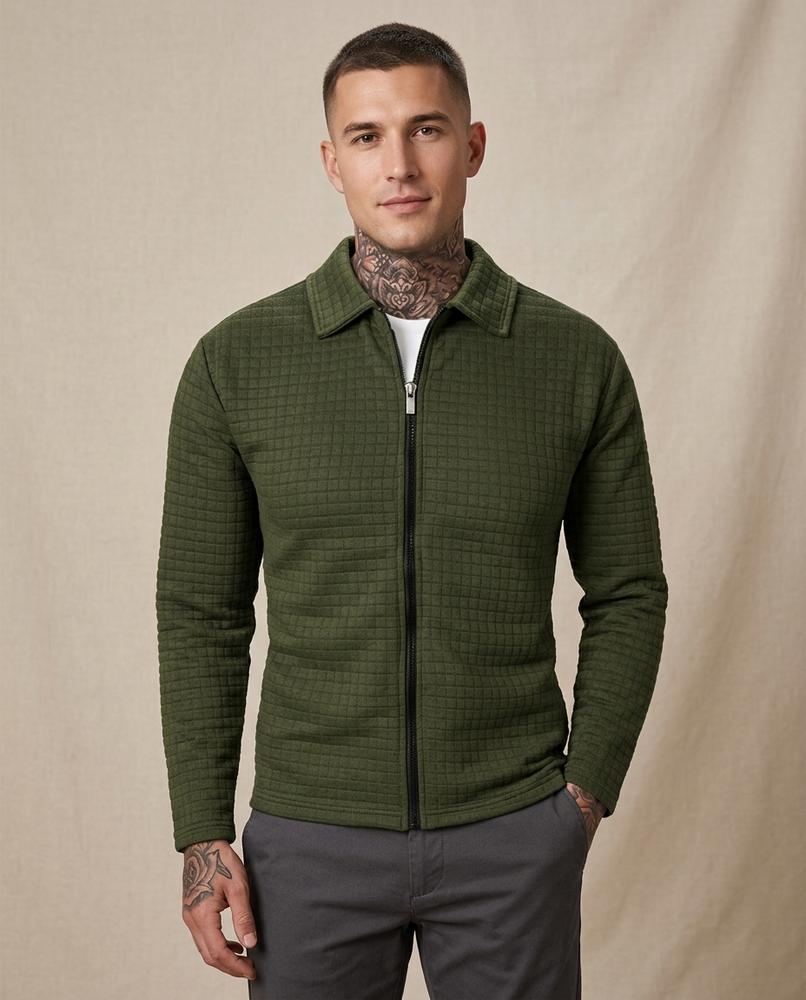 Lands Fashion - Riken | Quilted Zip-Up Jacket Men
