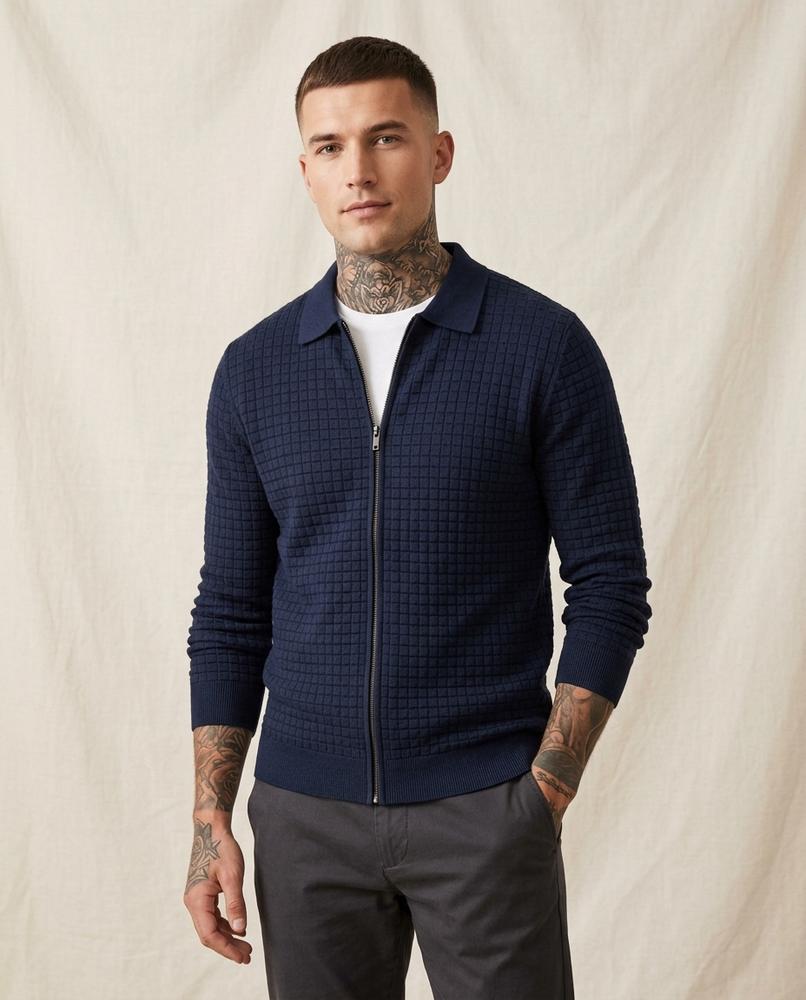 Lands Fashion - Riken | Quilted Zip-Up Jacket Men