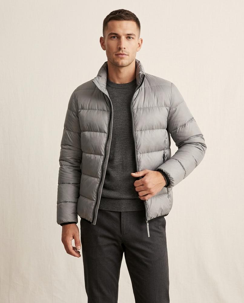 Lands Fashion - Visen | Quilted Zip-Up Jacket Men