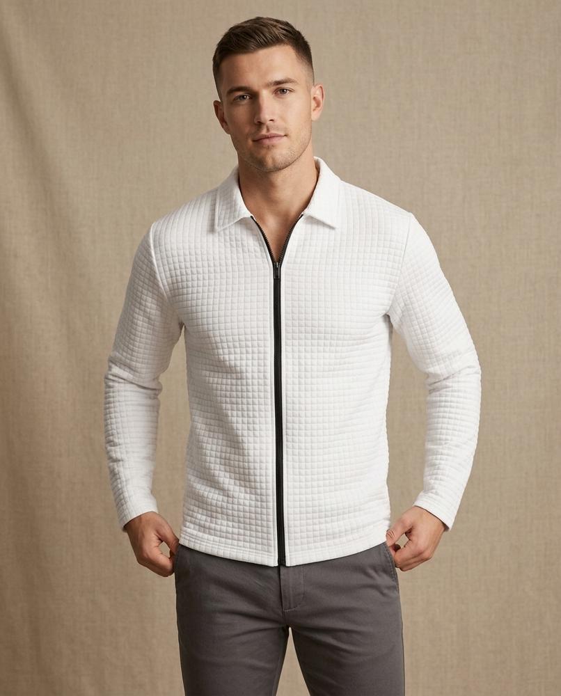 Lands Fashion - Riken | Quilted Zip-Up Jacket Men