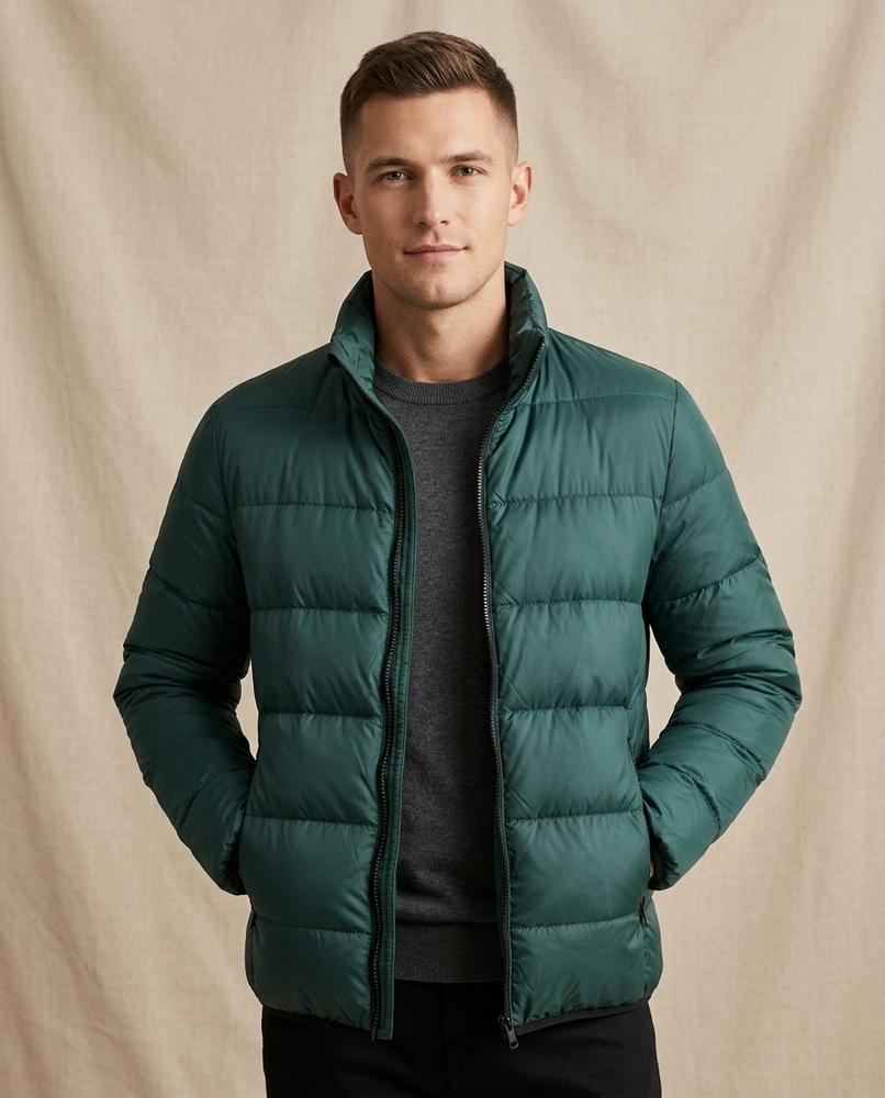 Lands Fashion - Visen | Quilted Zip-Up Jacket Men