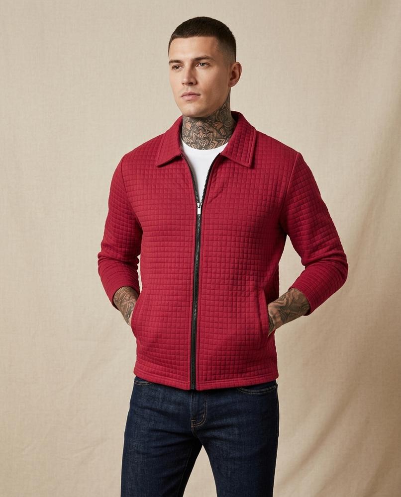 Lands Fashion - Riken | Quilted Zip-Up Jacket Men